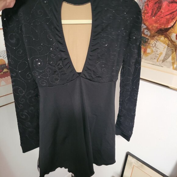 NWT Capezio Figure Skating Dress in Black Size medium - Picture 5 of 5